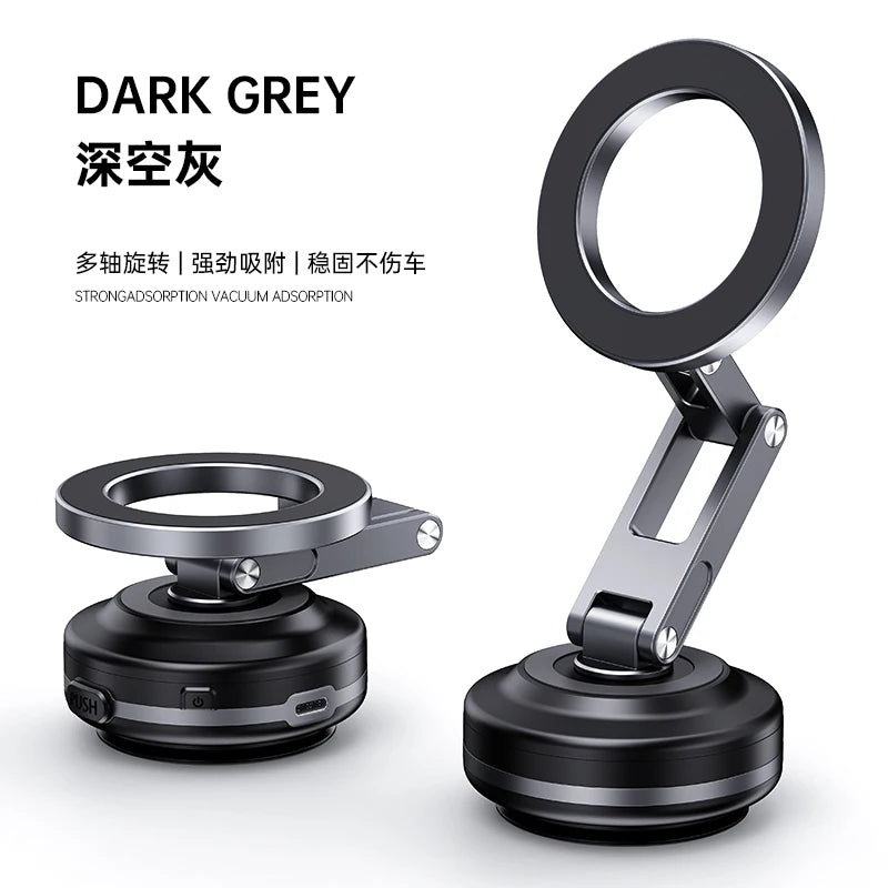Foldable 360 Magnetic Vacuum Phone Holder