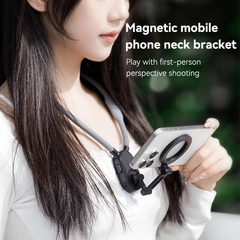 Neck Mount Magnetic Phone Clip 360° Rotation