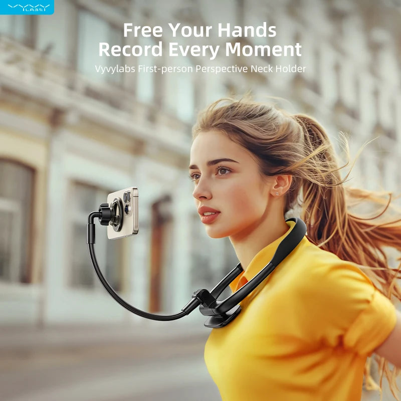 Neck-Mounted Flexible mobile phone holder