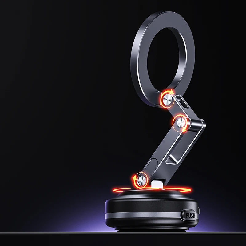 Foldable 360 Magnetic Vacuum Phone Holder
