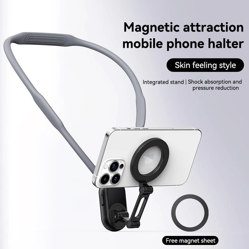 Neck Mount Magnetic Phone Clip 360° Rotation
