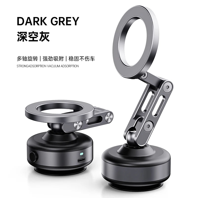 Foldable 360 Magnetic Vacuum Phone Holder