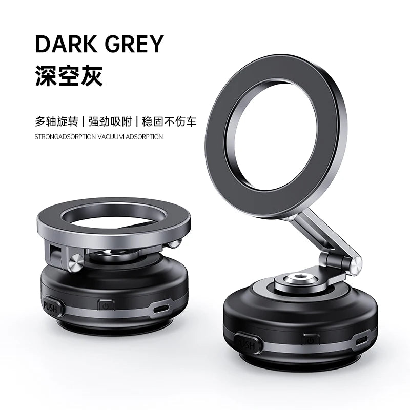 Foldable 360 Magnetic Vacuum Phone Holder