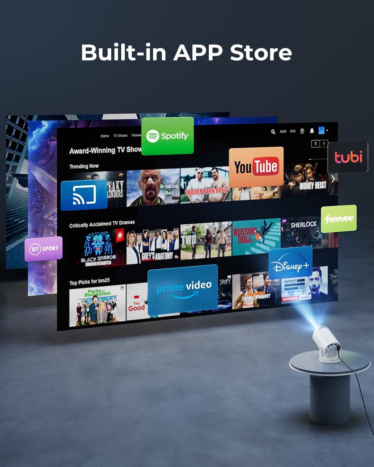 Auronmex S27™ UltraVision 4K Projector